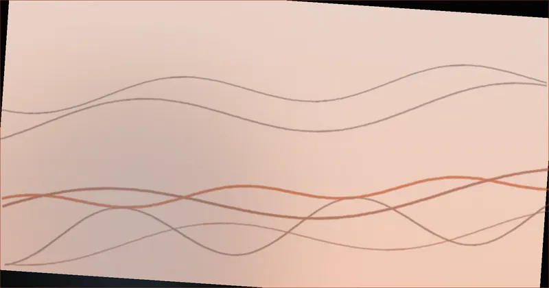 wave pattern illustration for a productivity timing article